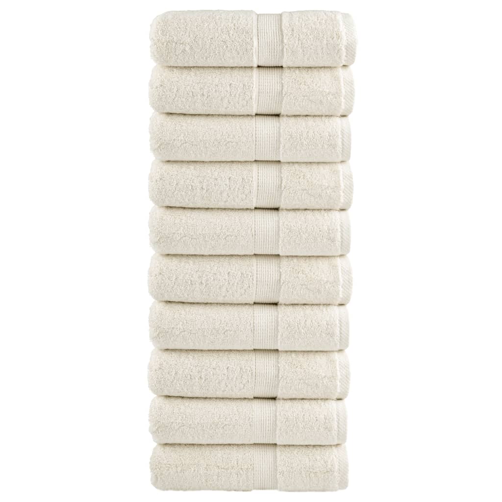 Premium-Gästetücher Solund 2 Stk. Weiß 600 G/M² Creme