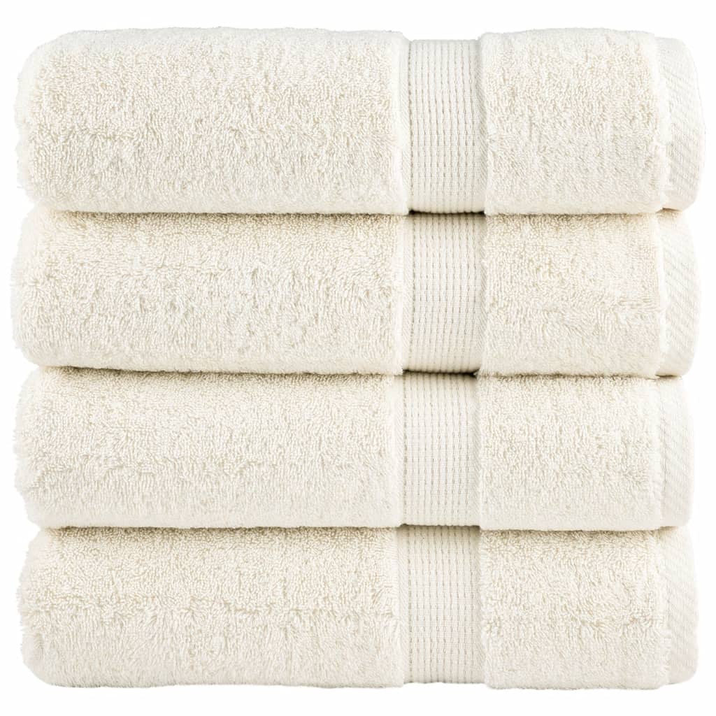 Premium-Gästetücher Solund 2 Stk. Weiß 600 G/M² Creme
