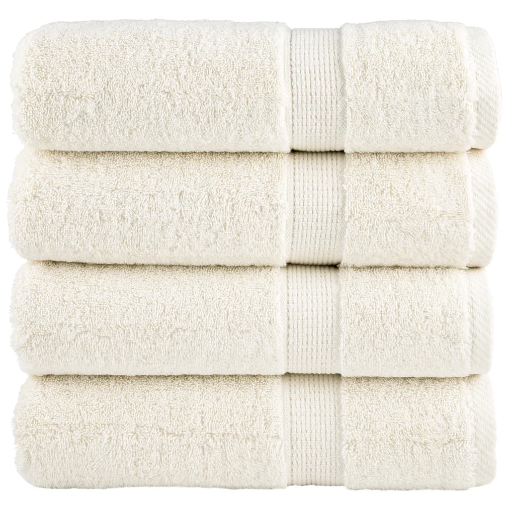 Premium-Gästetücher Solund 2 Stk. Weiß 600 G/M² Creme