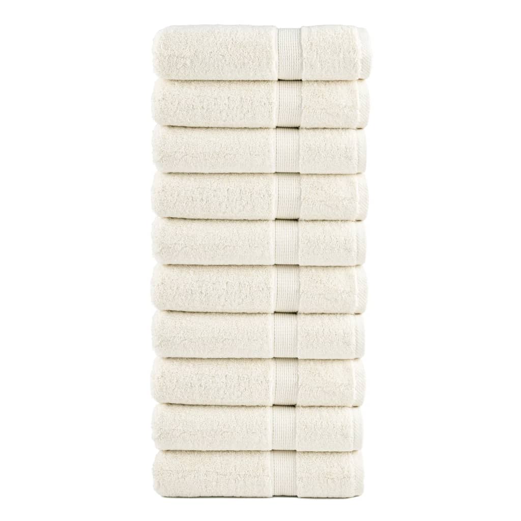 Premium-Gästetücher Solund 2 Stk. Weiß 600 G/M² Creme