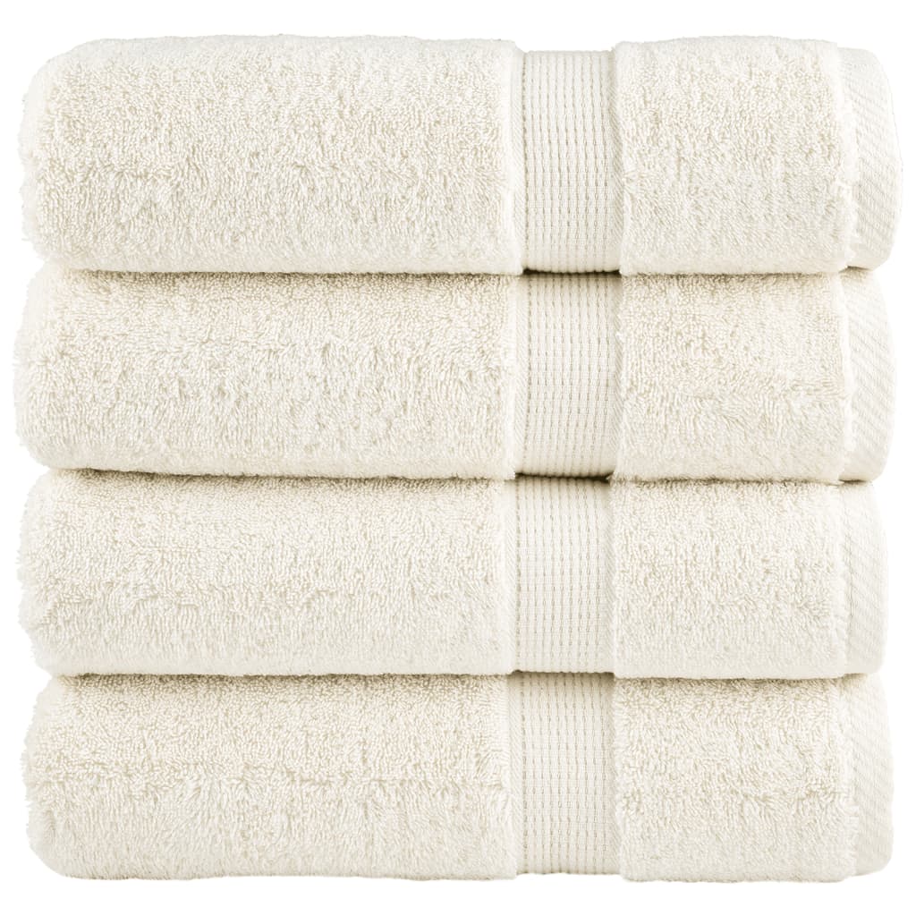 Premium-Gästetücher Solund 2 Stk. Weiß 600 G/M² Creme
