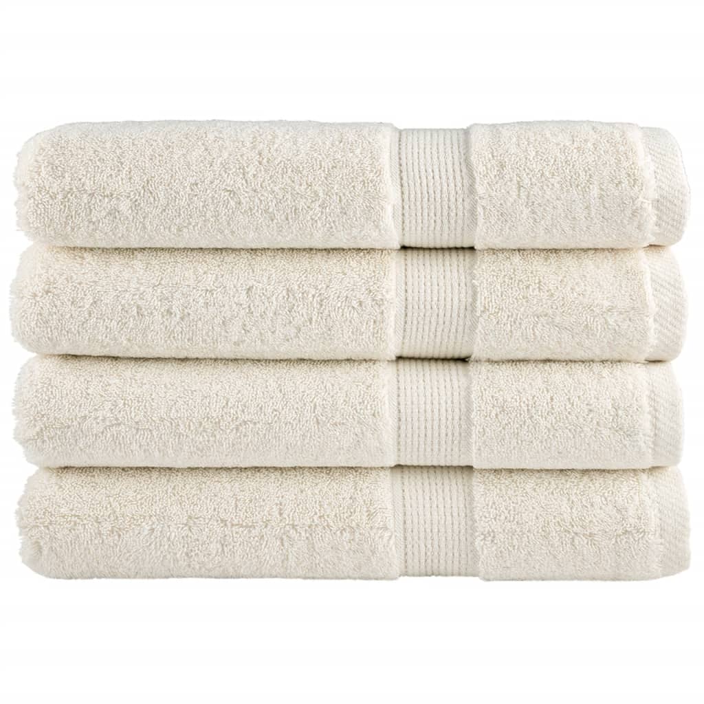 Premium-Gästetücher Solund 2 Stk. Weiß 600 G/M² Creme