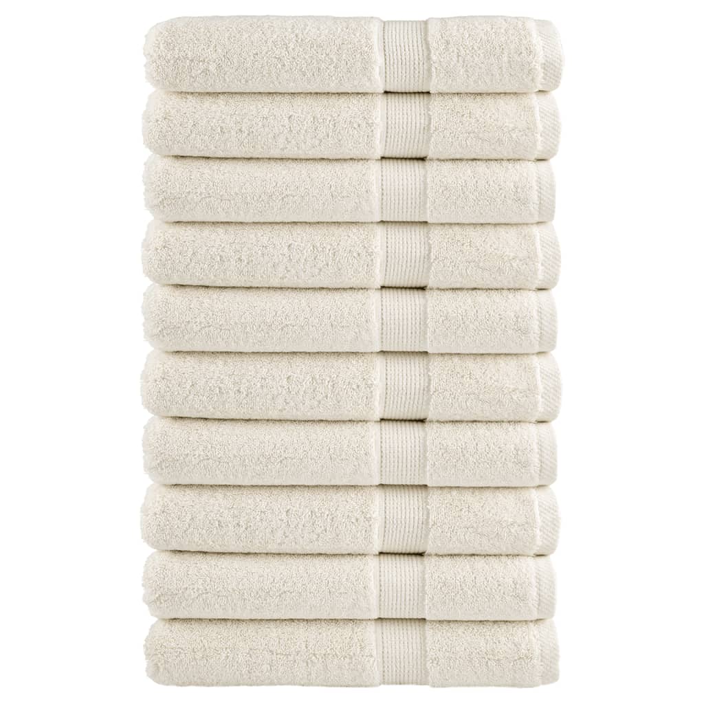 Premium-Gästetücher Solund 2 Stk. Weiß 600 G/M² Creme