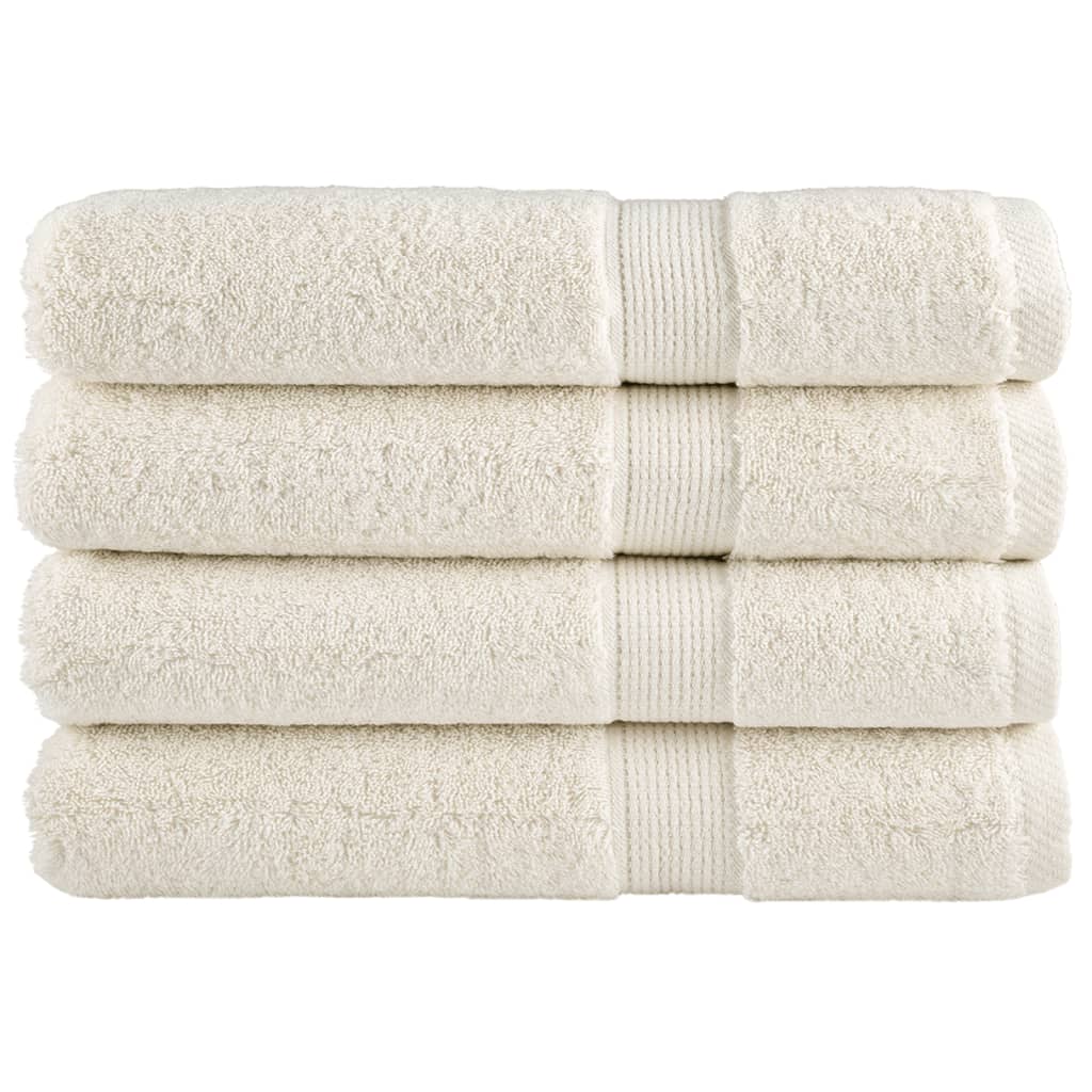 Premium-Gästetücher Solund 2 Stk. Weiß 600 G/M² Creme