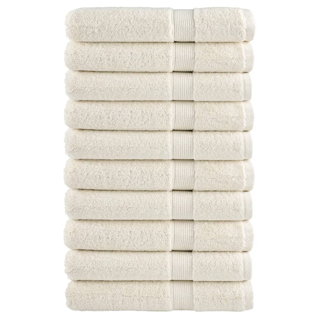 Premium-Gästetücher Solund 2 Stk. Weiß 600 G/M² Creme