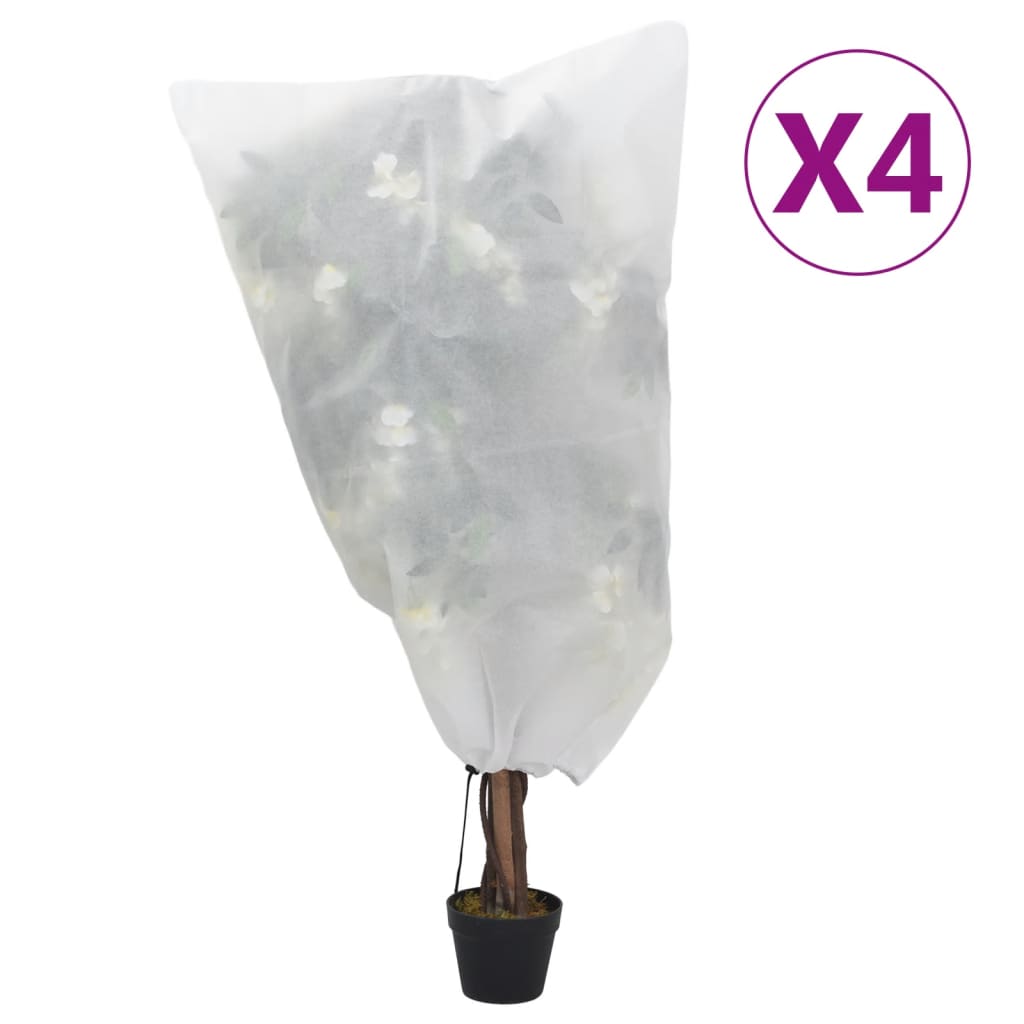 Wintervlies Mit Kordelzug 4 Stk. 70 G/M² 0,8X0,8 M