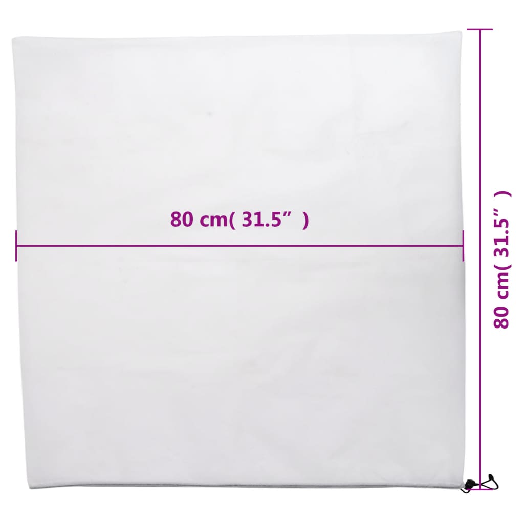 Wintervlies Mit Kordelzug 4 Stk. 70 G/M² 0,8X0,8 M