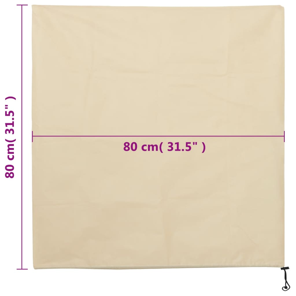 Wintervlies Mit Kordelzug 4 Stk. 70 G/M² 0,8X0,8 M