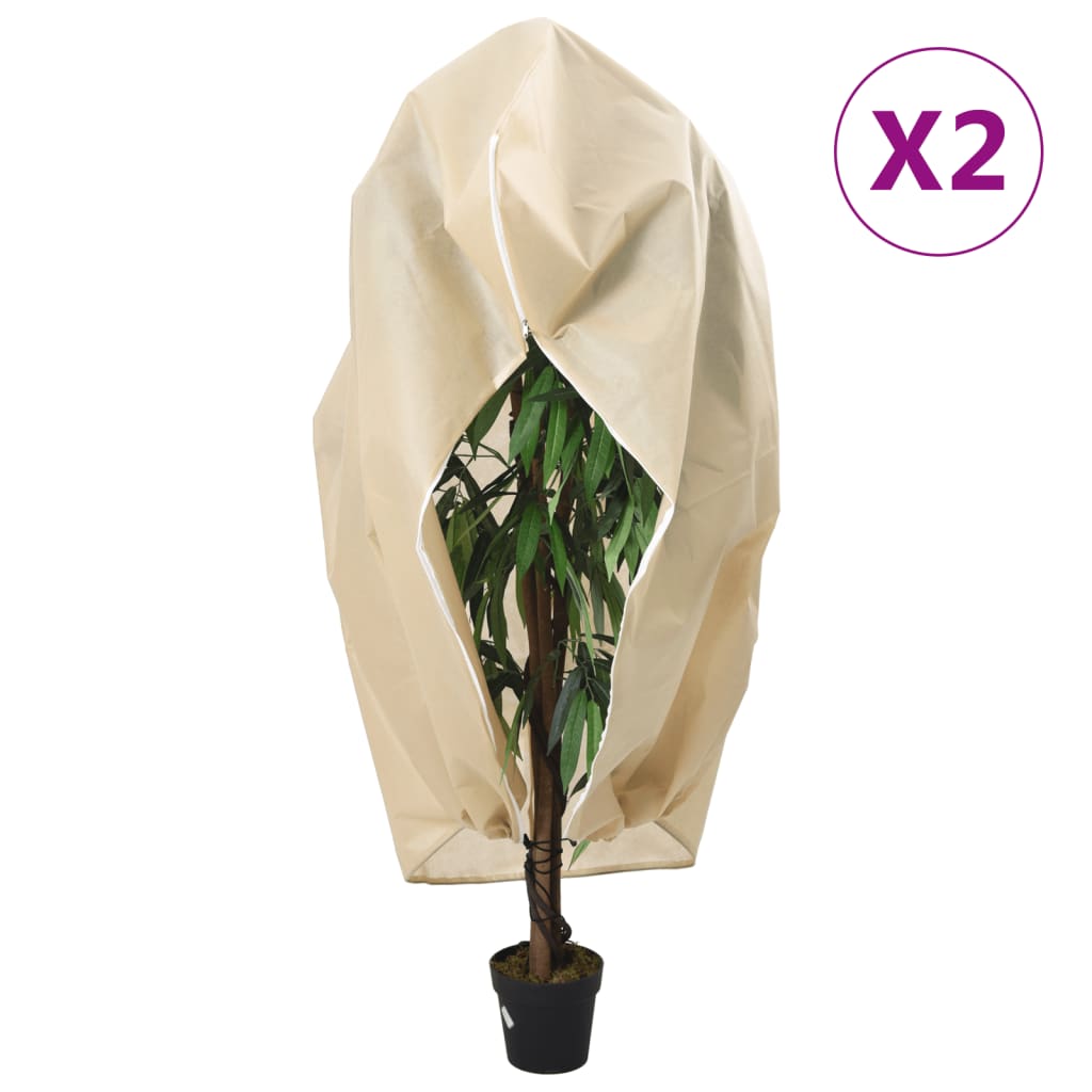 Wintervlies Mit Reißverschluss 70 G/M² 2,36X2 M Beige