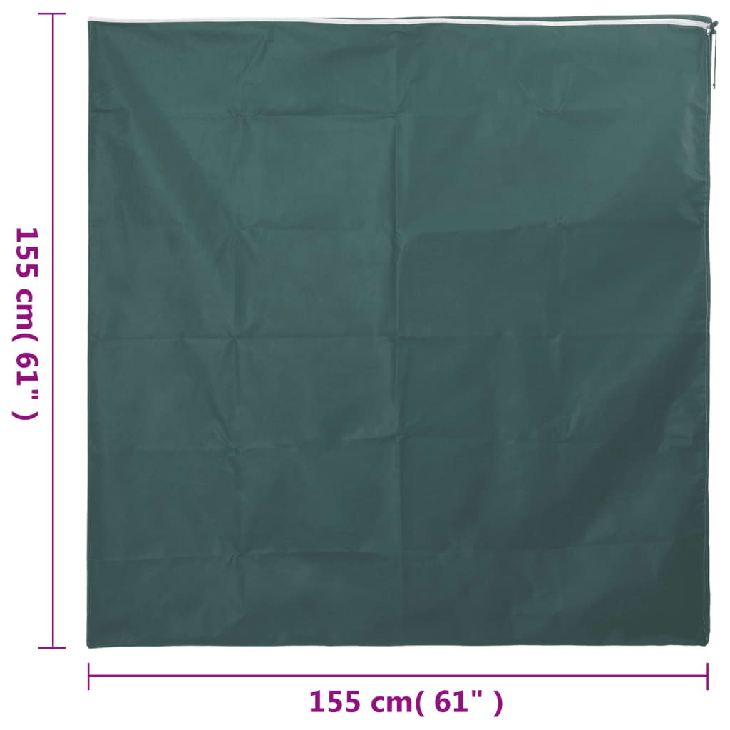 Wintervlies Mit Reißverschluss 2 Stk. 70 G/M² 1,55X1,55 M Grün