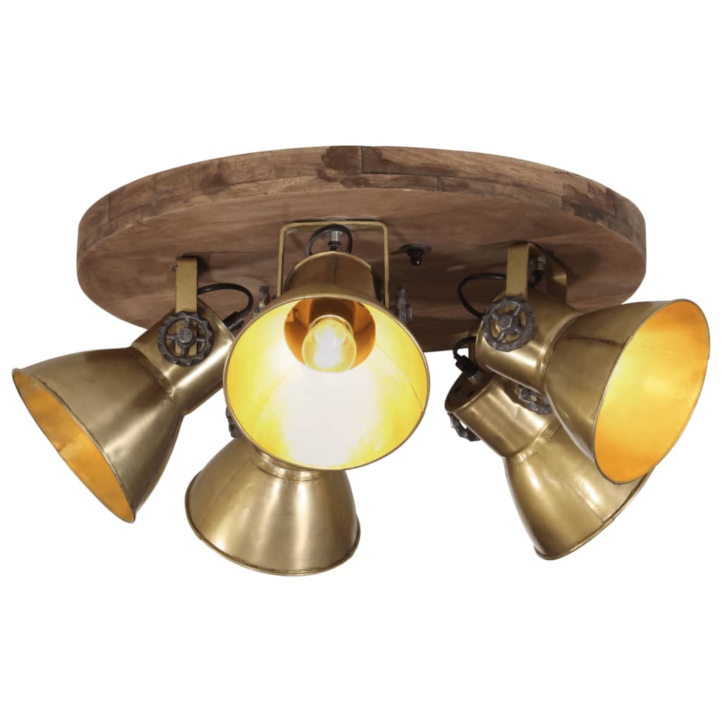 Wandlampe Industriestil 90X25 Cm E27 Messing