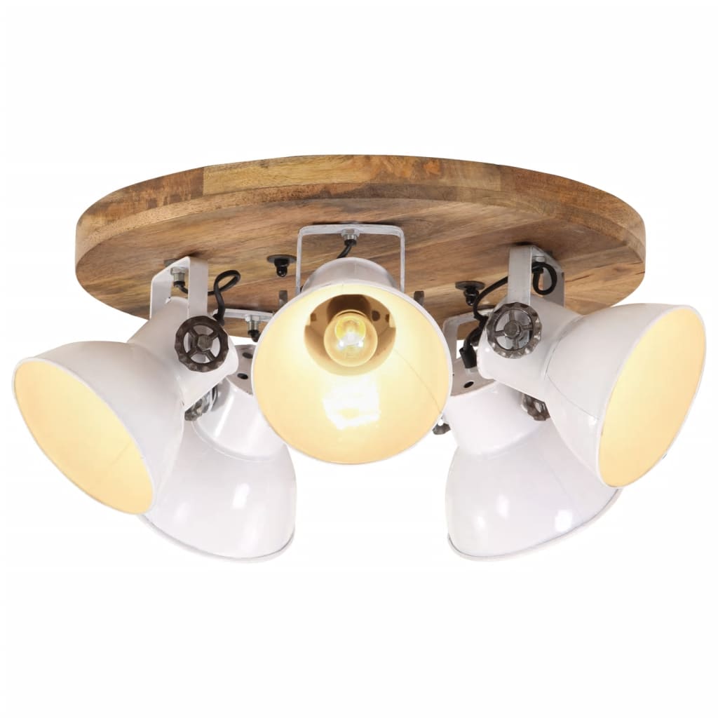Wandlampe Industriestil 90X25 Cm E27 Weiß