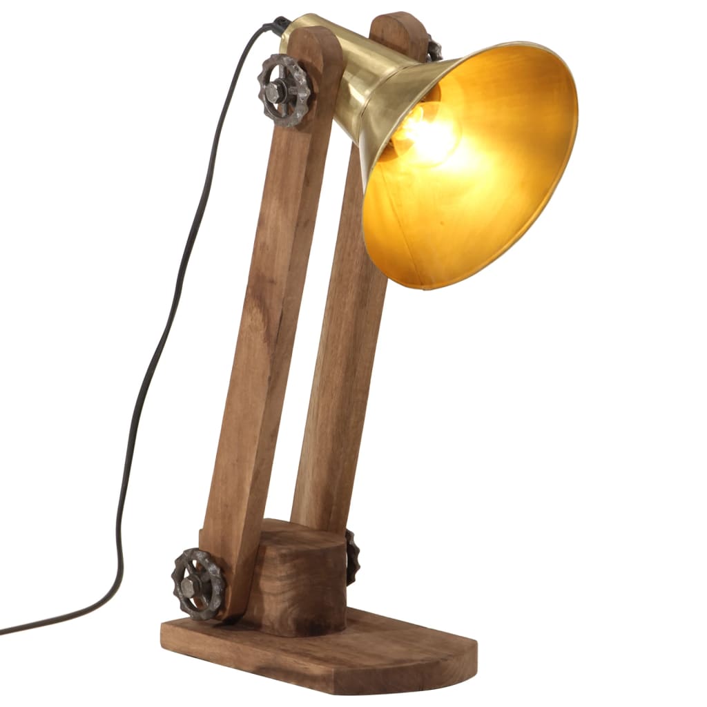 Schreibtischlampe 25 W Antik- 23X13X52 Cm E27 Messing