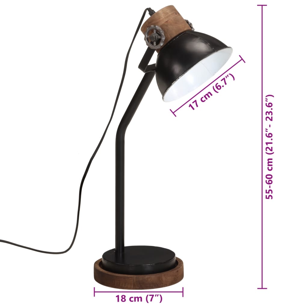 Schreibtischlampe 25 W 18X18X60 Cm E27