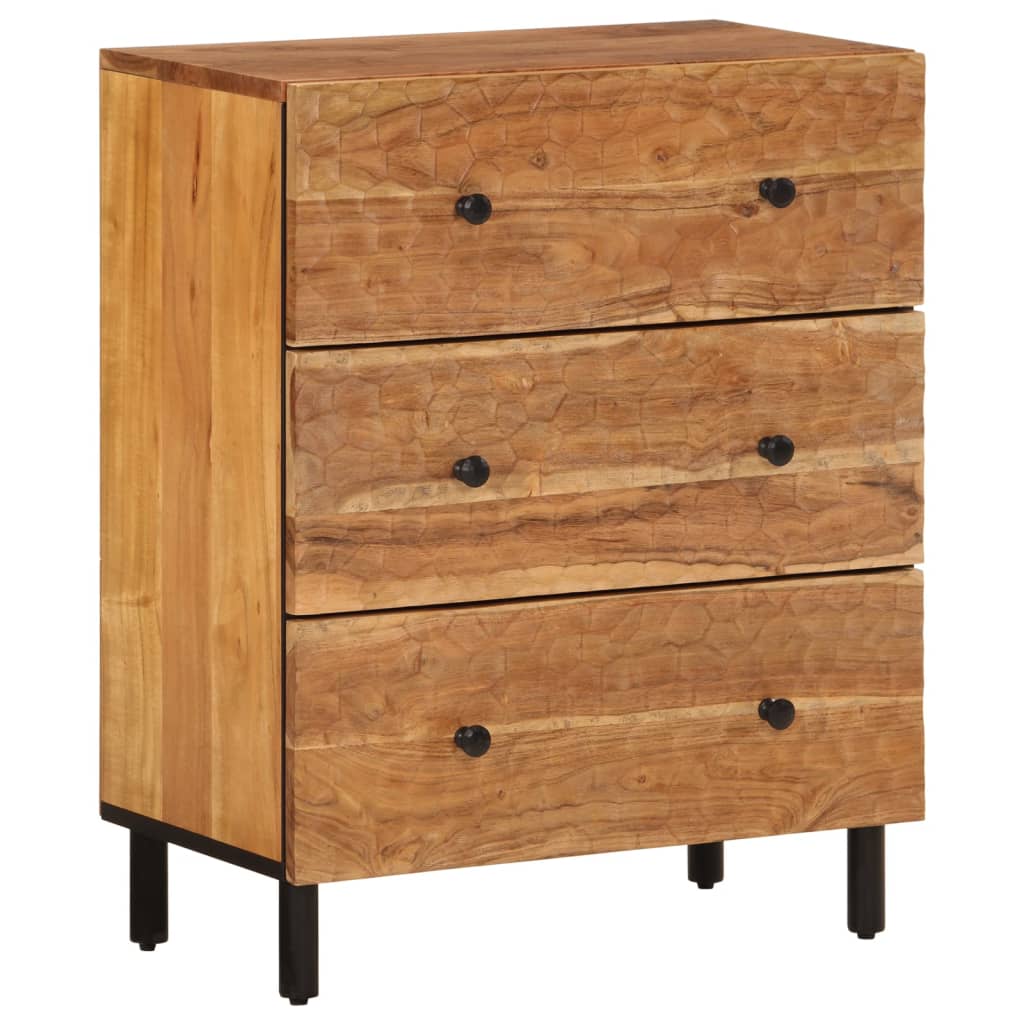 Beistellschränke 2 Stk. 60X33X75 Cm Massivholz Akazie