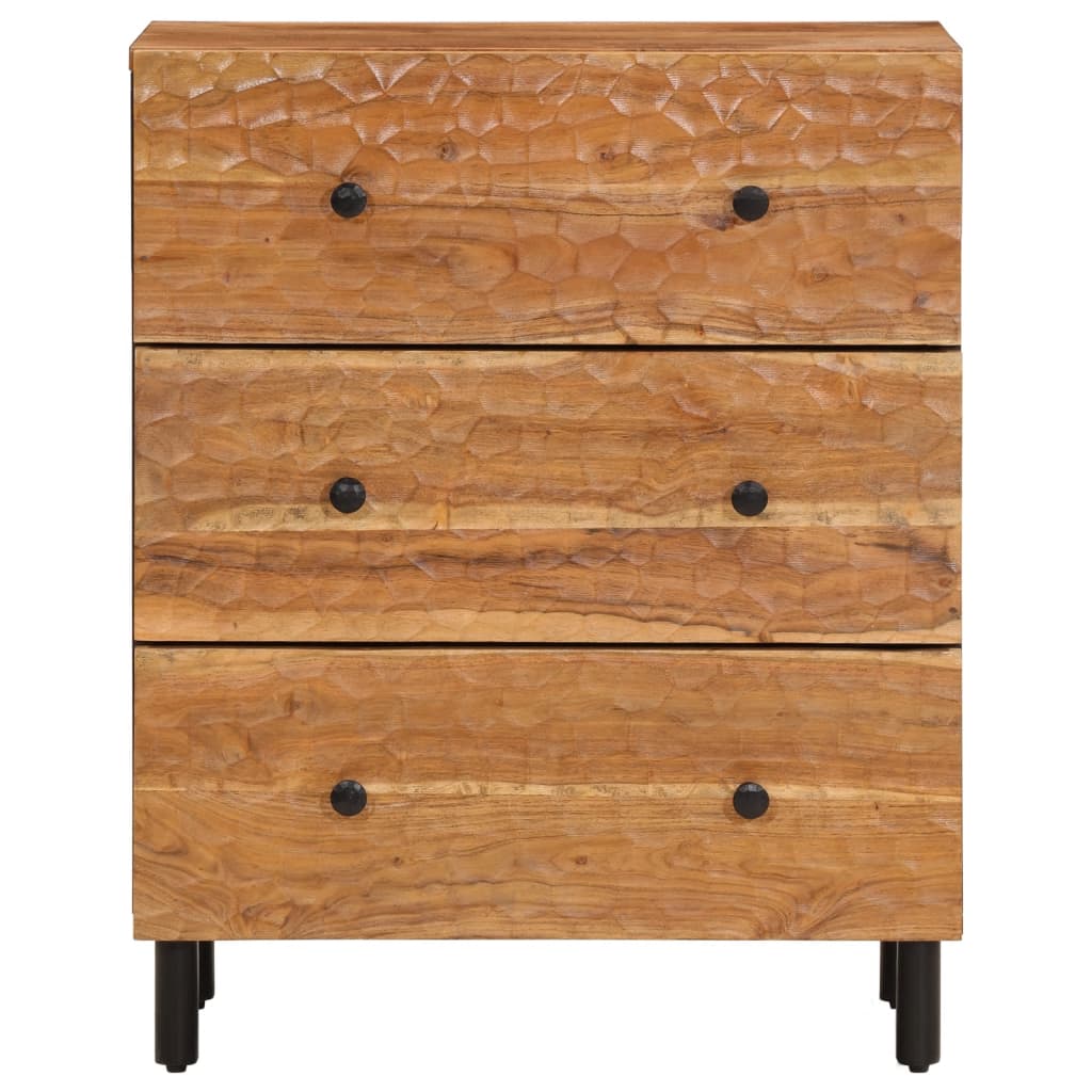 Beistellschränke 2 Stk. 60X33X75 Cm Massivholz Akazie