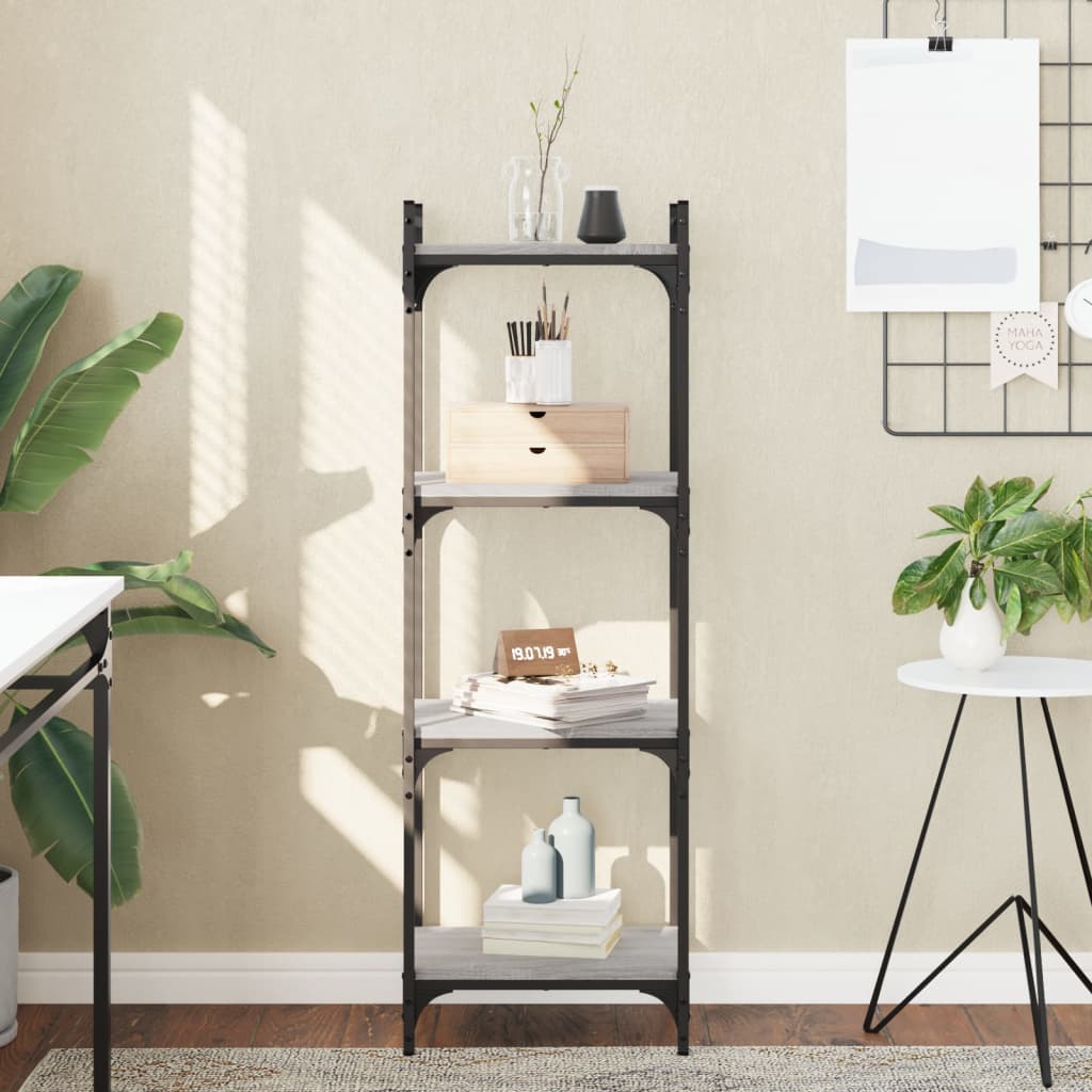 Bücherregal 6 Böden Sonoma-Eiche 80X30X188 Cm Holzwerkstoff