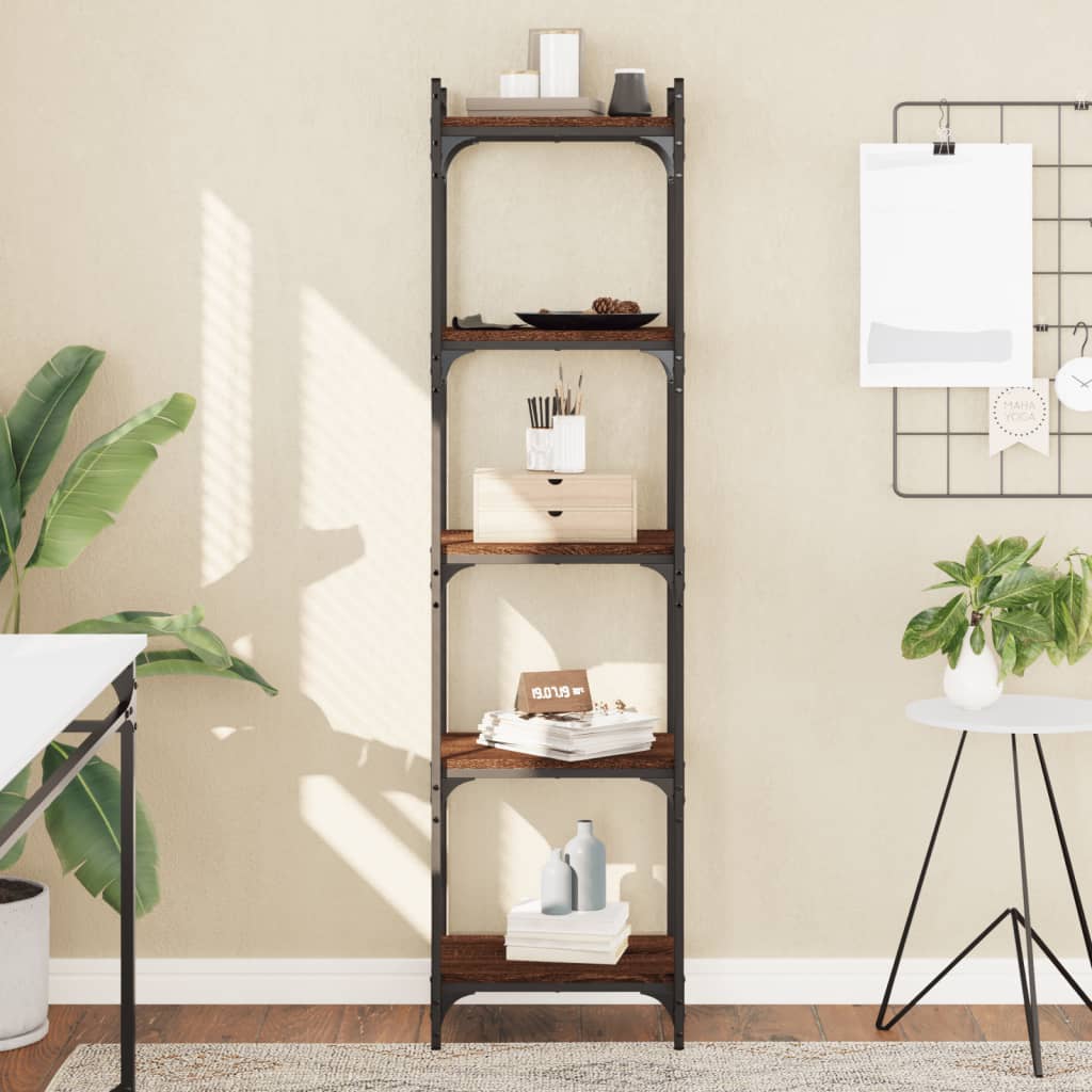 Bücherregal 6 Böden Sonoma-Eiche 80X30X188 Cm Holzwerkstoff