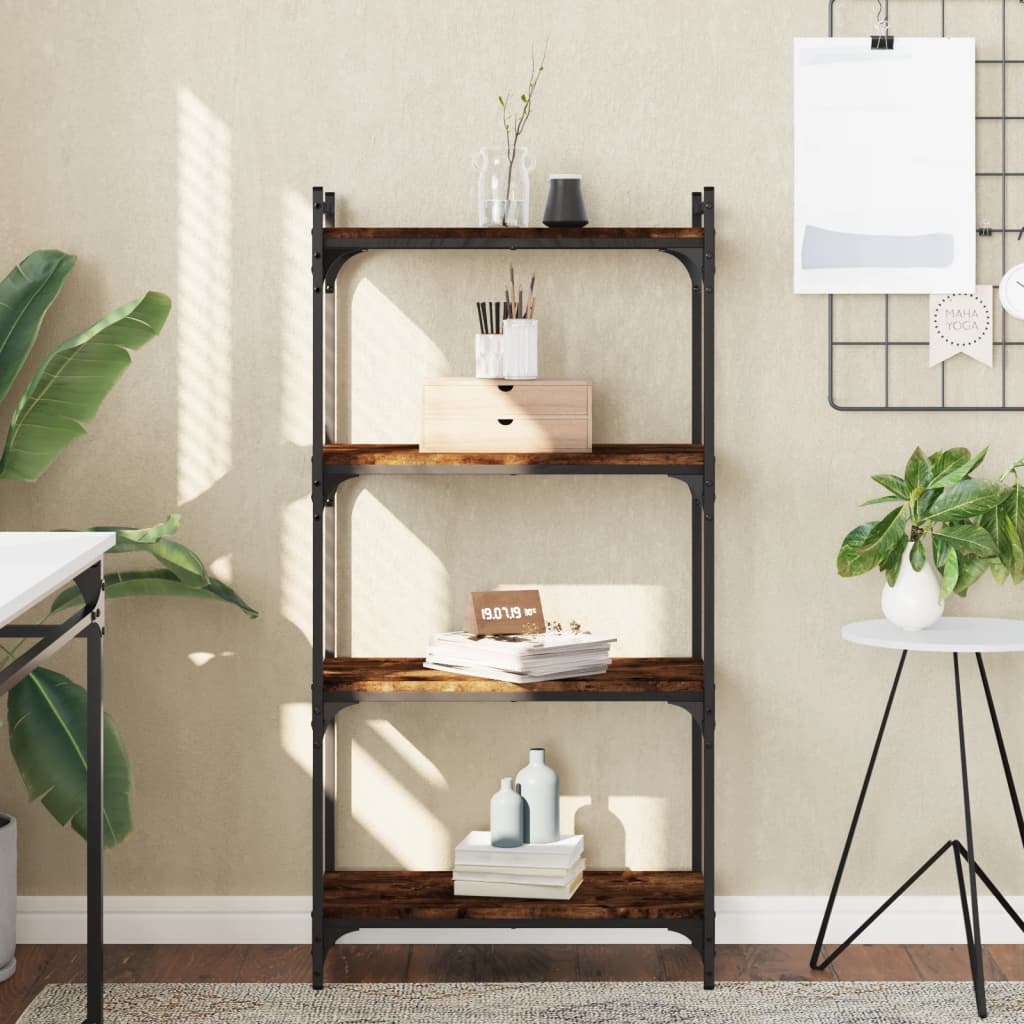 Bücherregal 6 Böden Sonoma-Eiche 80X30X188 Cm Holzwerkstoff