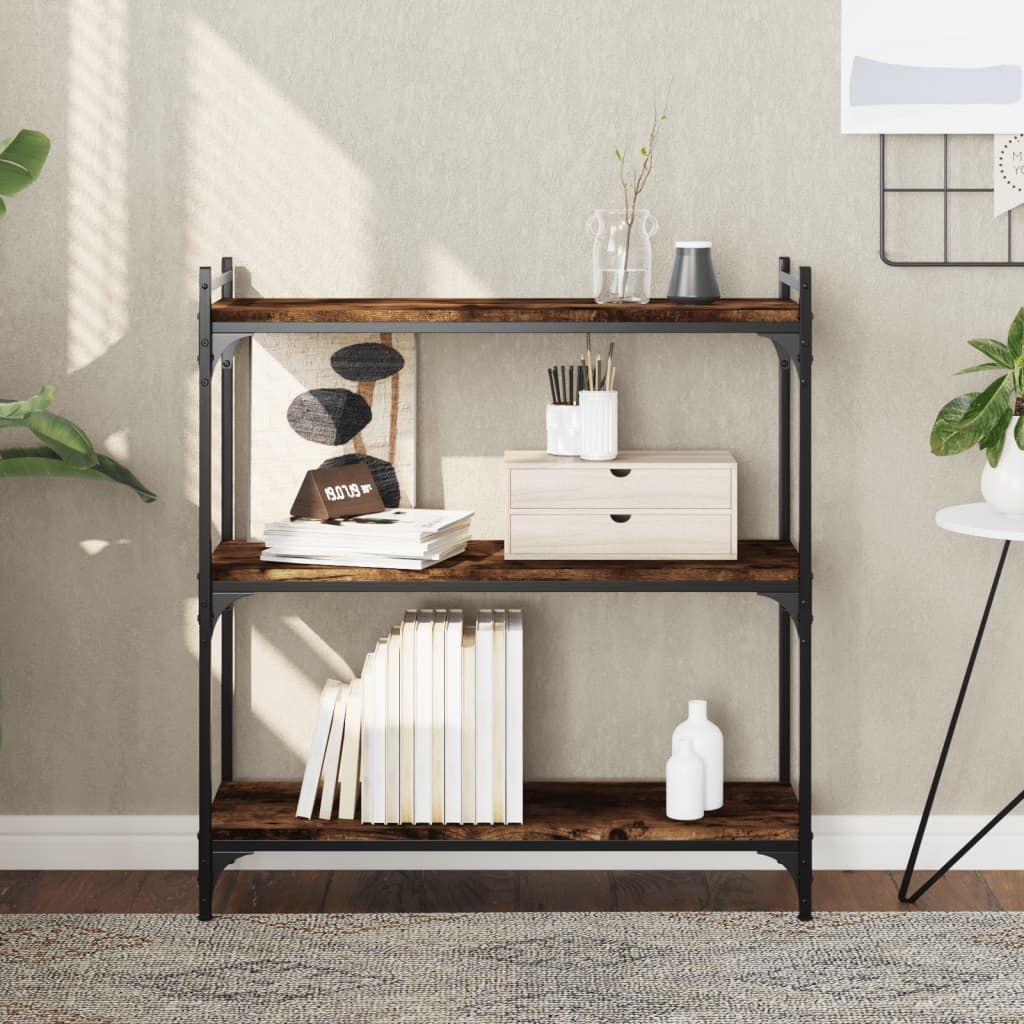 Bücherregal 6 Böden Sonoma-Eiche 80X30X188 Cm Holzwerkstoff