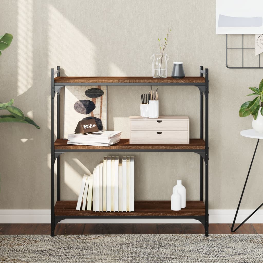 Bücherregal 6 Böden Sonoma-Eiche 80X30X188 Cm Holzwerkstoff