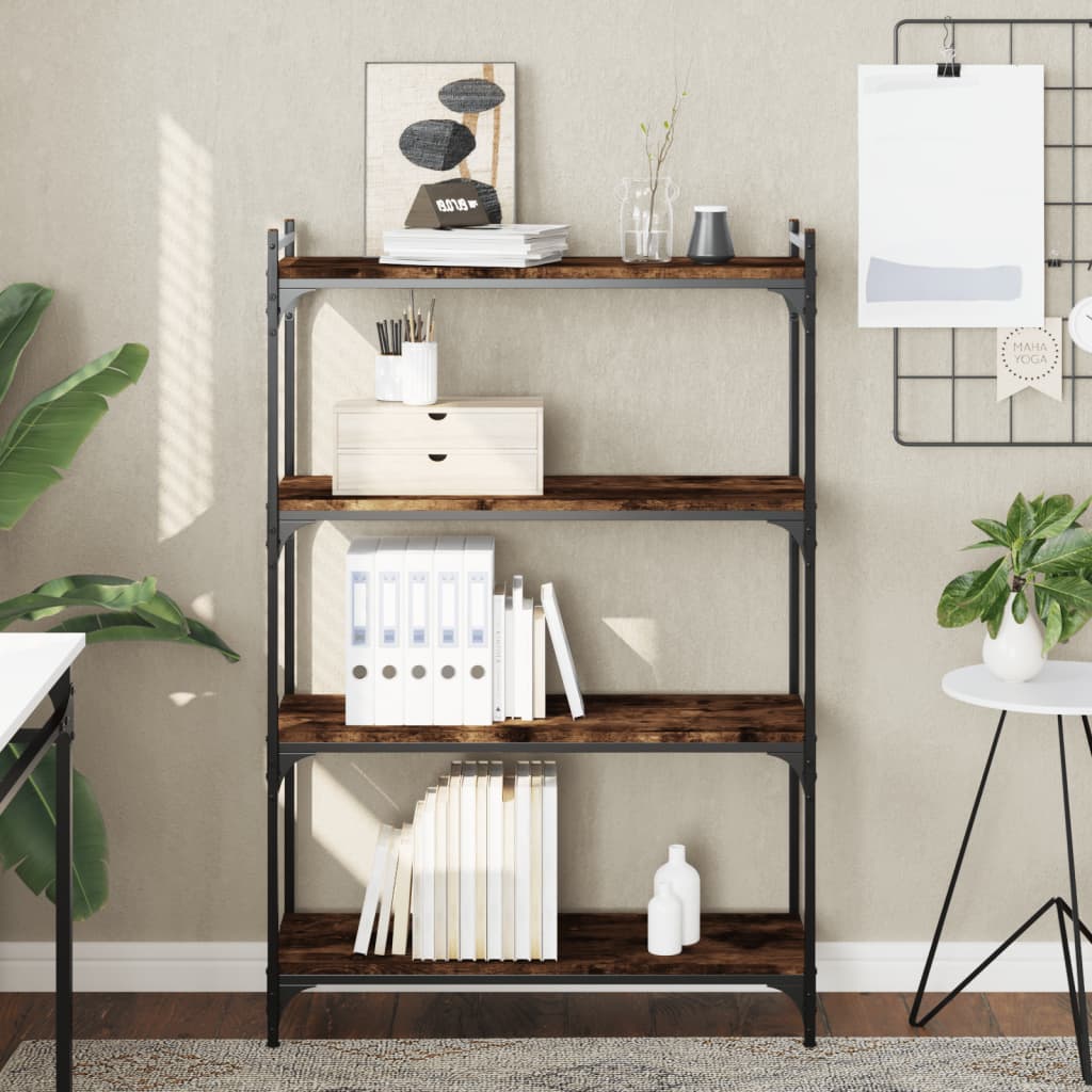 Bücherregal 6 Böden Sonoma-Eiche 80X30X188 Cm Holzwerkstoff