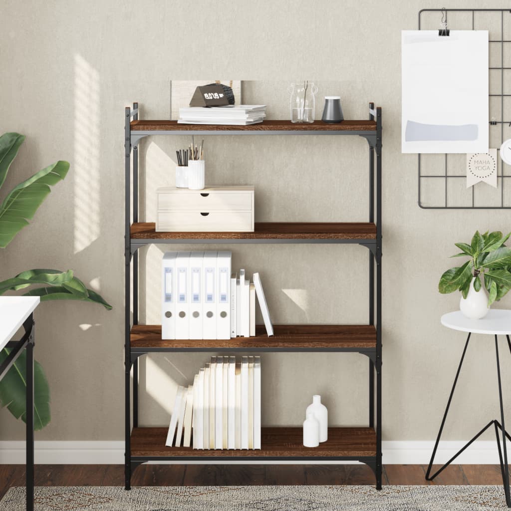 Bücherregal 6 Böden Sonoma-Eiche 80X30X188 Cm Holzwerkstoff