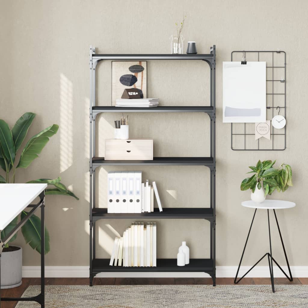 Bücherregal 6 Böden Sonoma-Eiche 80X30X188 Cm Holzwerkstoff