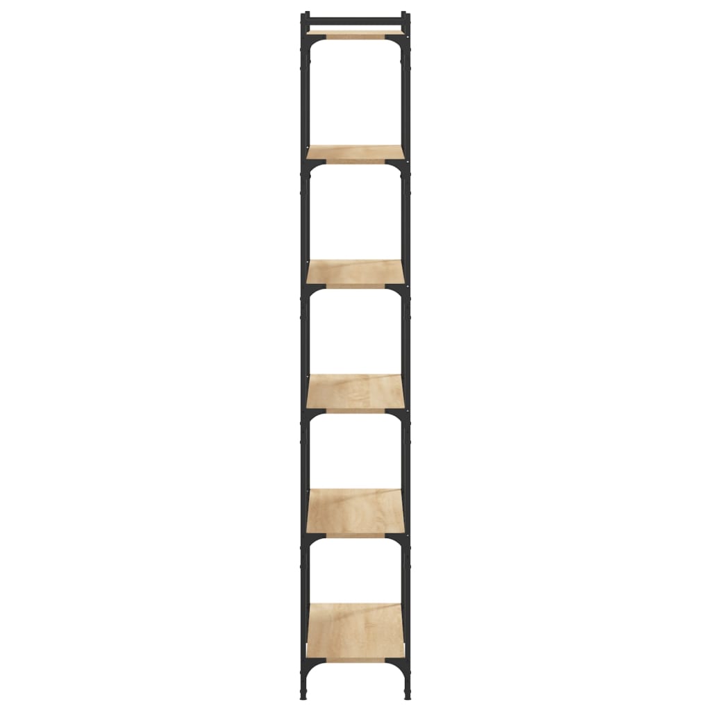 Bücherregal 6 Böden Sonoma-Eiche 80X30X188 Cm Holzwerkstoff