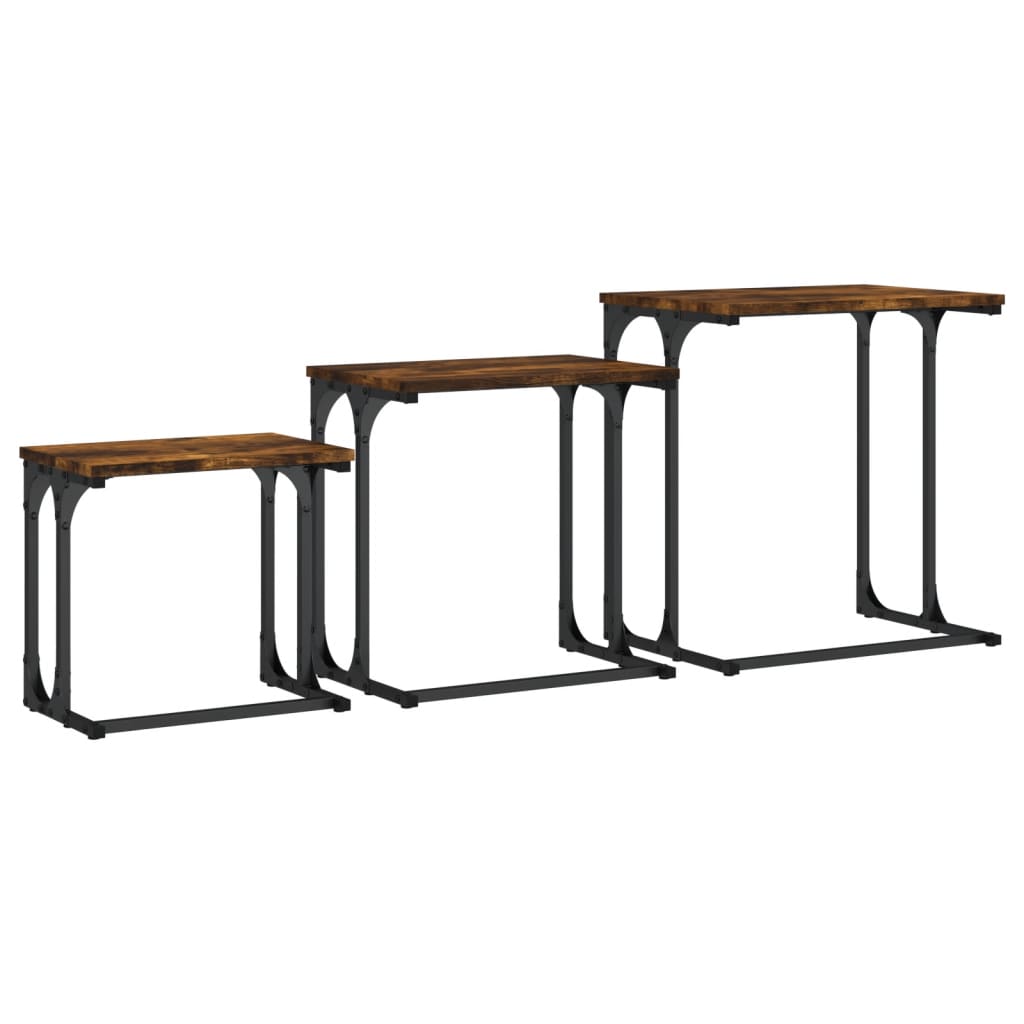 Satztische 3 Stk. Holzwerkstoff
