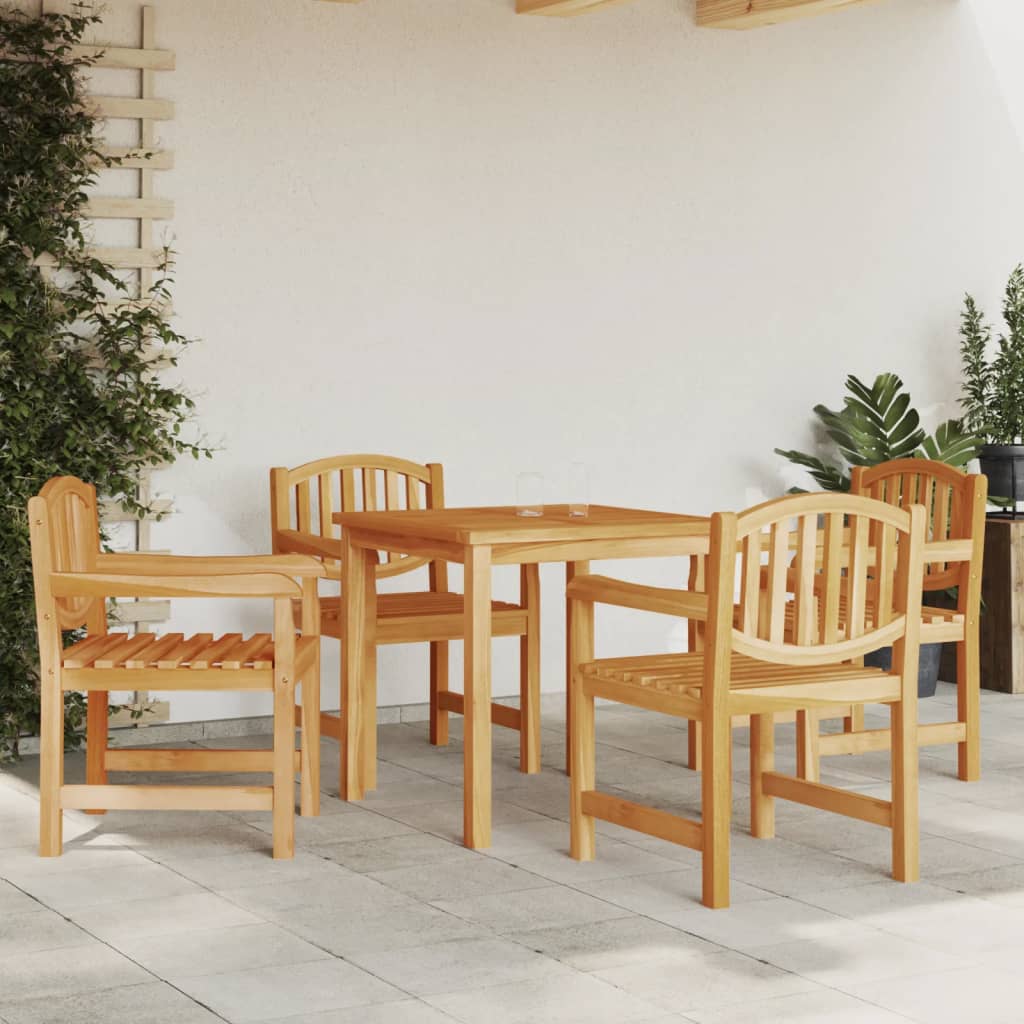 Gartenstühle 4 Stk. 58X59X88 Cm Massivholz Teak