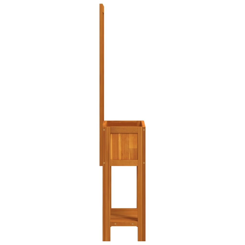 Pflanzkübel Mit Rankgitter & Ablage 55X29,5X152 Cm Akazienholz