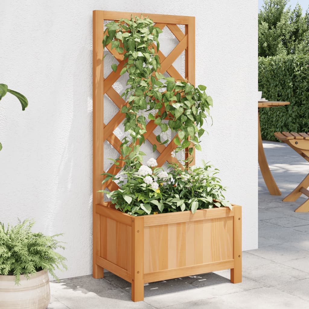 Spalier Mit Blumenkasten Massivholz Tanne
