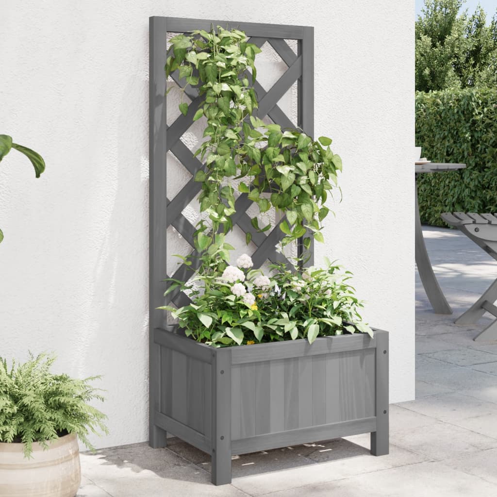 Spalier Mit Blumenkasten Massivholz Tanne