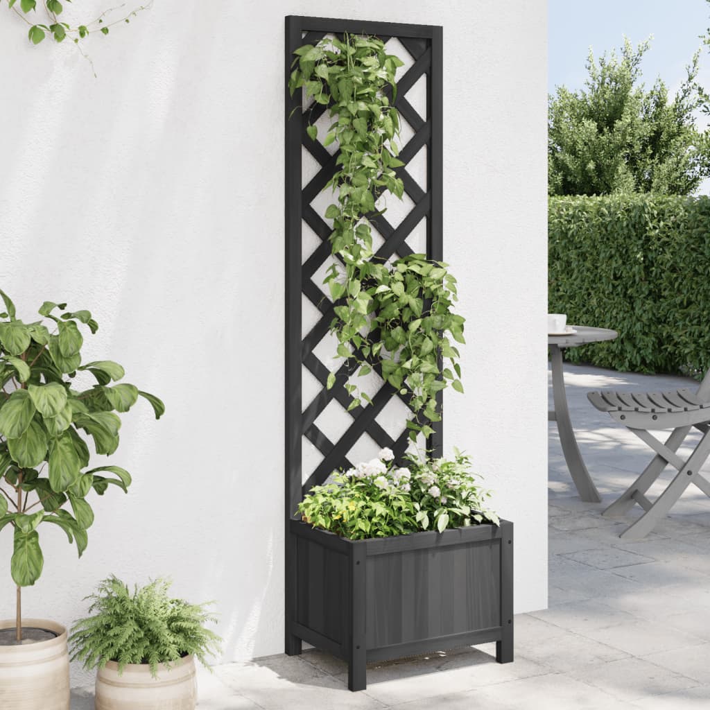 Spalier Mit Blumenkasten Massivholz Tanne