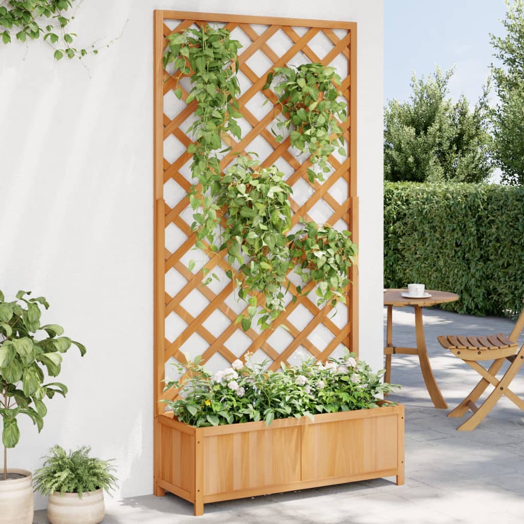 Spalier Mit Blumenkasten Massivholz Tanne