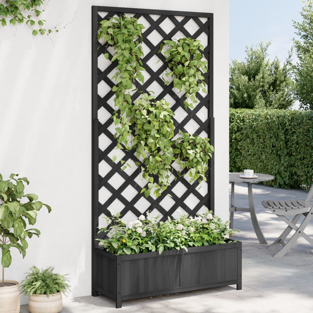Spalier Mit Blumenkasten Massivholz Tanne