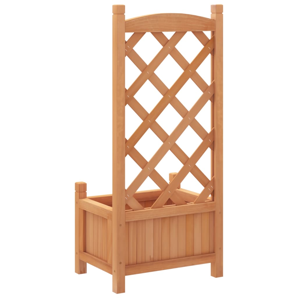 Pflanzkübel Mit Spalier Massivholz Tanne Braun