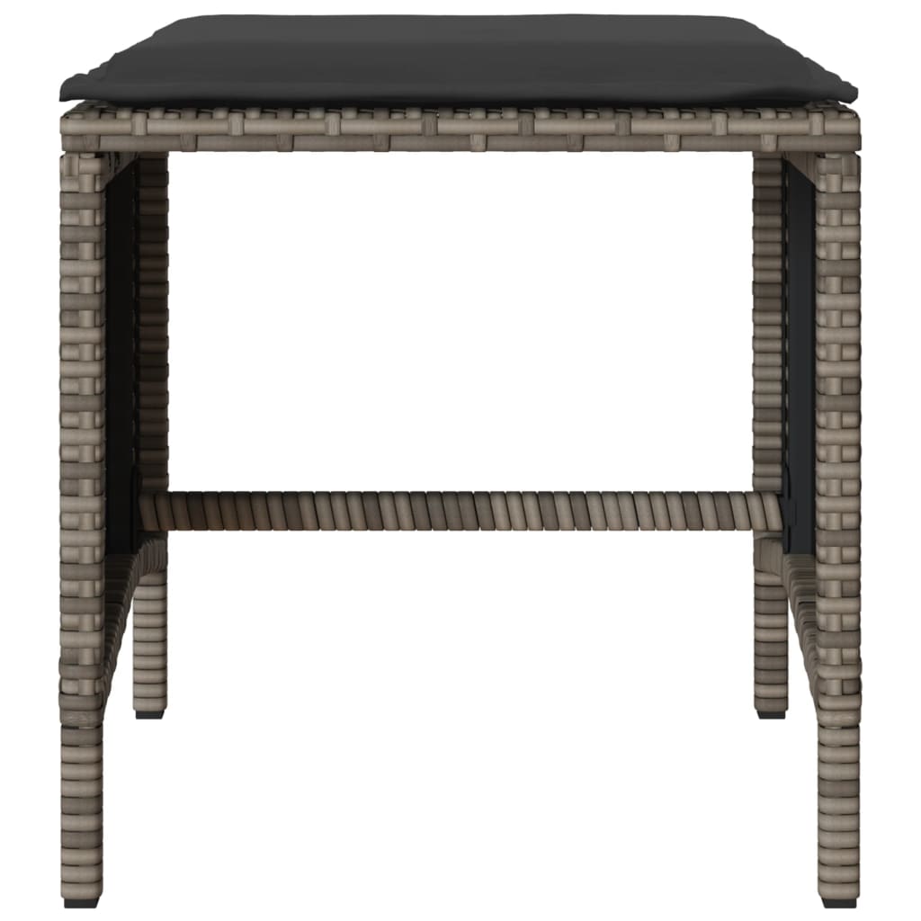 4-Tlg. Garten-Sofagarnitur Mit Kissen Poly Rattan