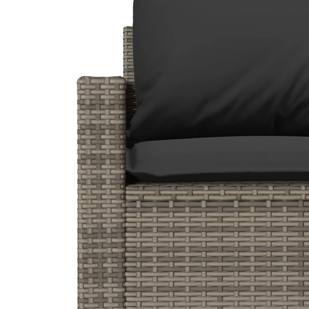 4-Tlg. Garten-Sofagarnitur Mit Kissen Poly Rattan