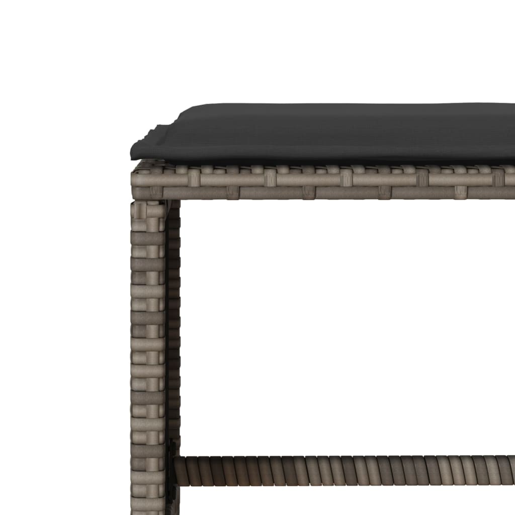 4-Tlg. Garten-Sofagarnitur Mit Kissen Poly Rattan