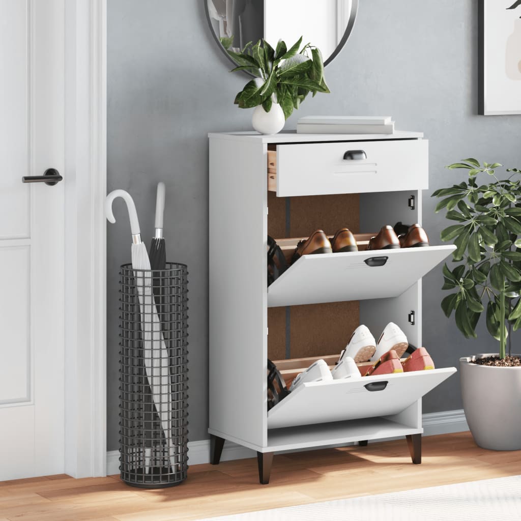Schuhschrank Viken Holzwerkstoff Weiß