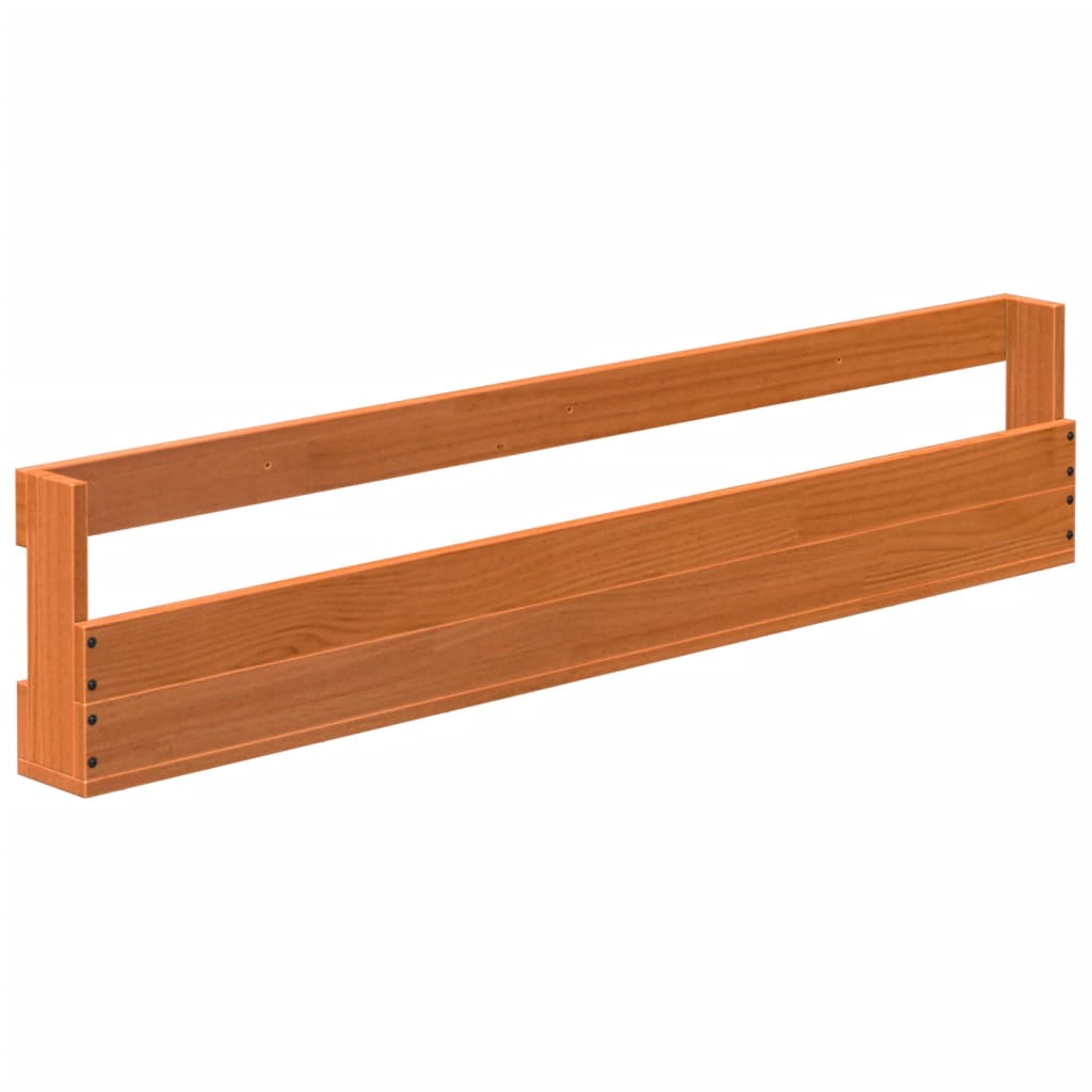 Wand-Schuhregale 2 Stk. 110X8,5X23,5 Cm Massivholz Wachsbraun
