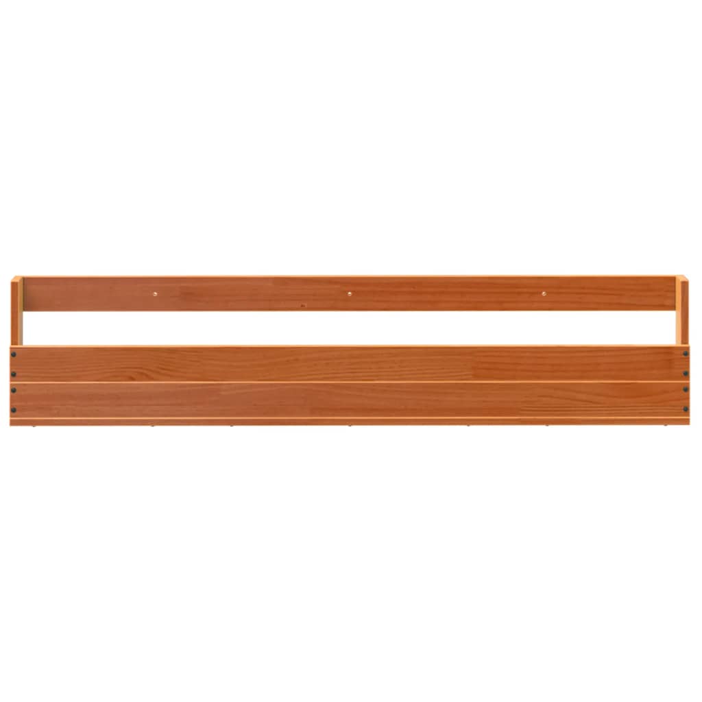 Wand-Schuhregale 2 Stk. 110X8,5X23,5 Cm Massivholz Wachsbraun