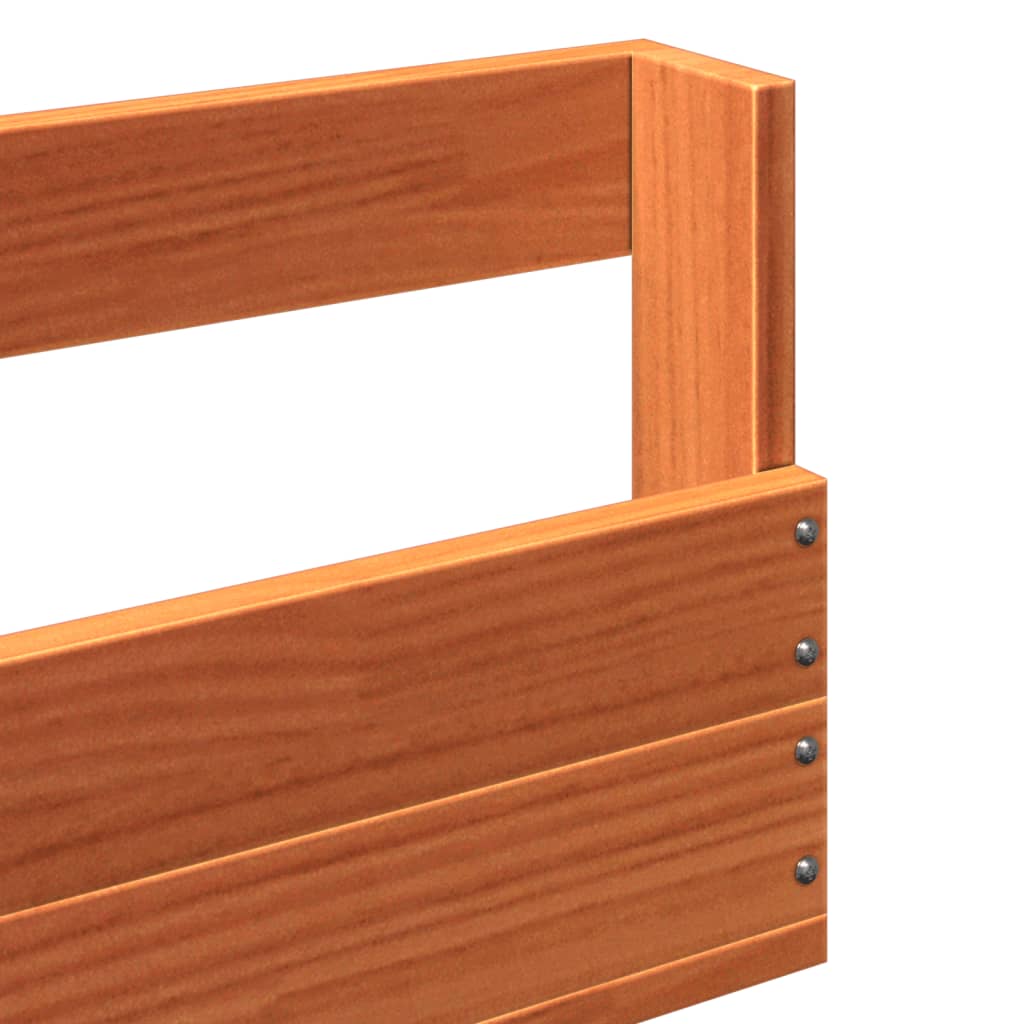 Wand-Schuhregale 2 Stk. 110X8,5X23,5 Cm Massivholz Wachsbraun