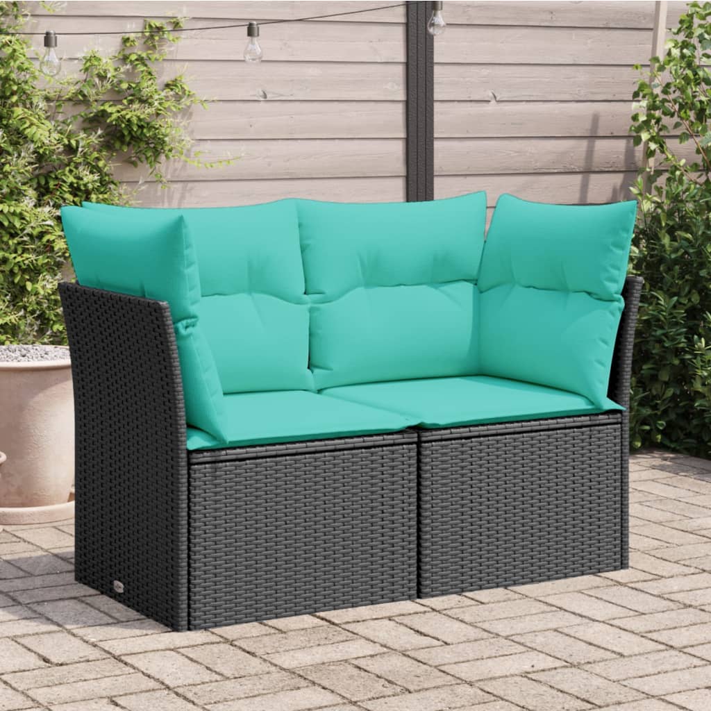 | Garten-Sofa | Mit Kissen 227 X 62 X 69 Cm Poly-Rattan
