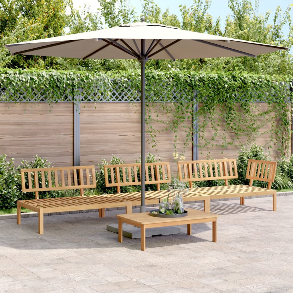 Garten-Ecksofas Aus Paletten 2 Stk. Massivholz Akazie