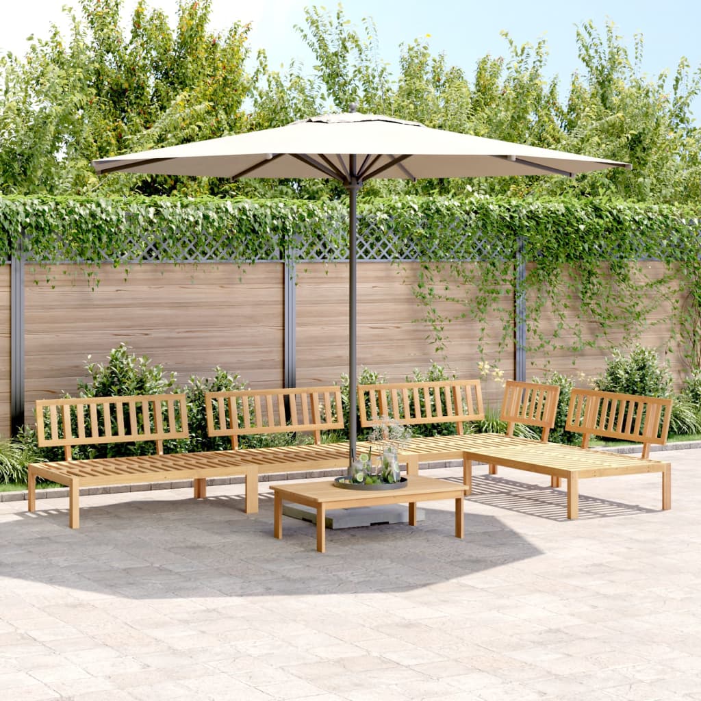 Garten-Ecksofas Aus Paletten 2 Stk. Massivholz Akazie