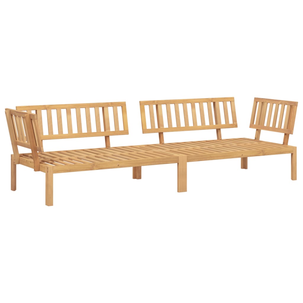 Garten-Ecksofas Aus Paletten 2 Stk. Massivholz Akazie