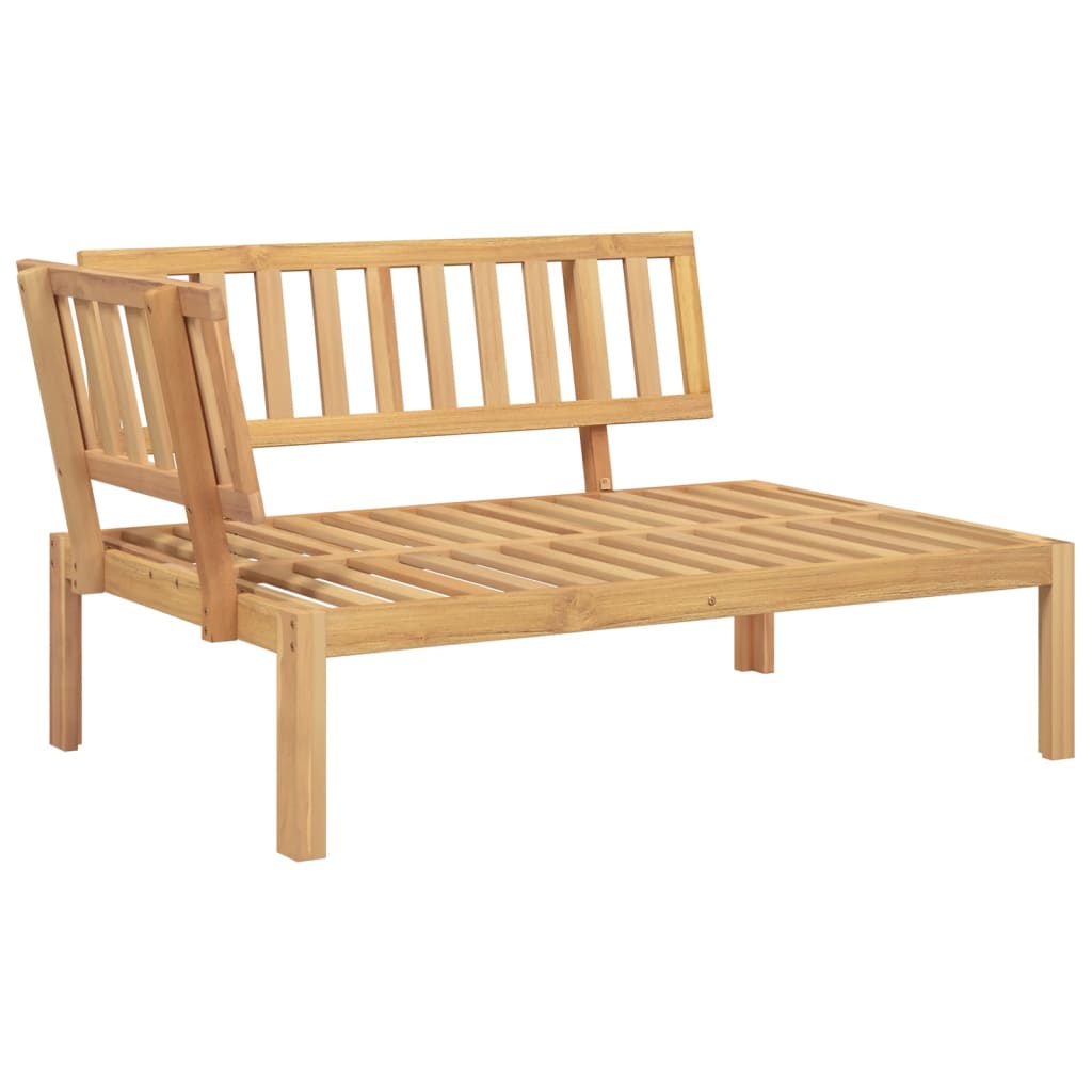 Garten-Ecksofas Aus Paletten 2 Stk. Massivholz Akazie